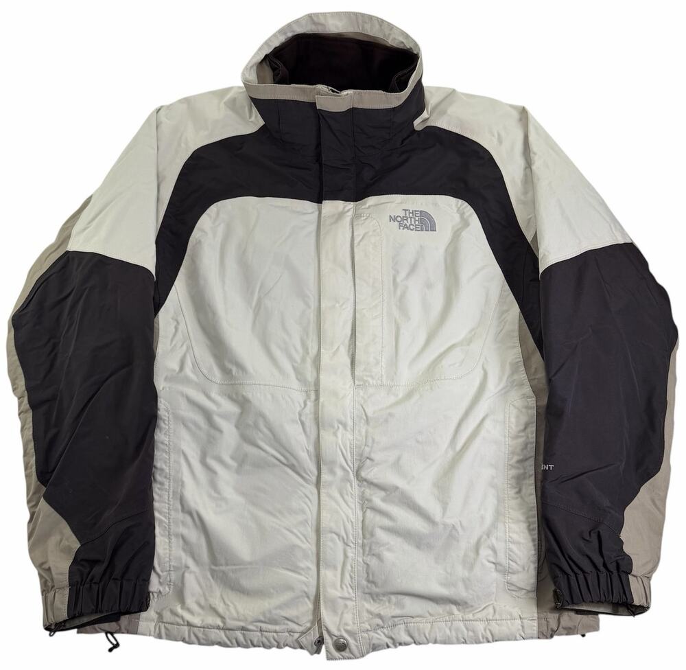 Vintage The North Face HyVent Shell 2 In 1 Men's Large Beige Brown Jacket